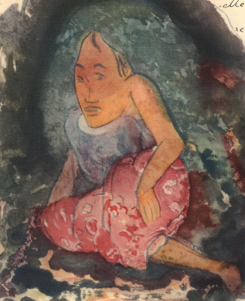 Paul Gauguin. Watercolour from the Album Noah-Noah 07