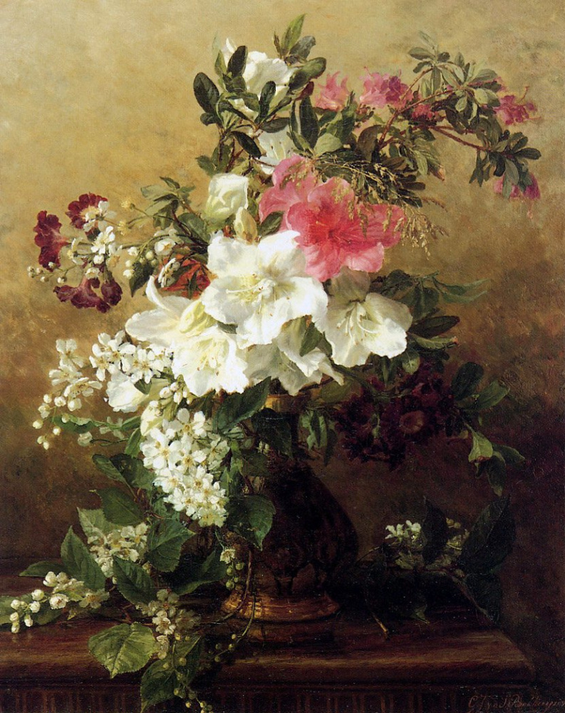 Ludolf Buckhuisen. Floral still life