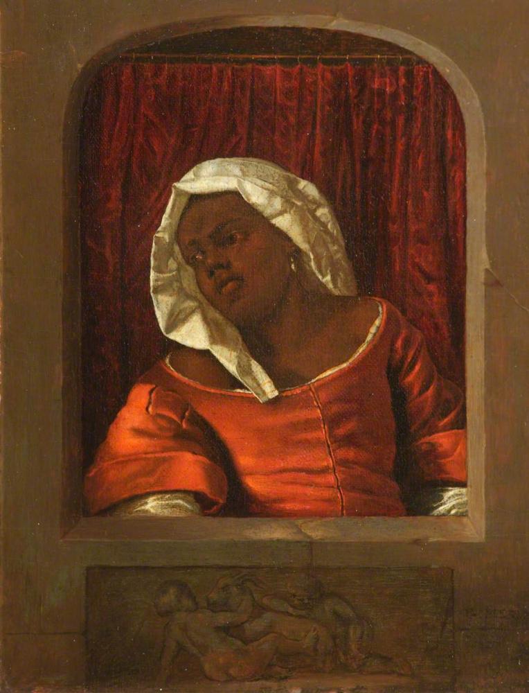 Gabriël Metsu. Portrait of black girl