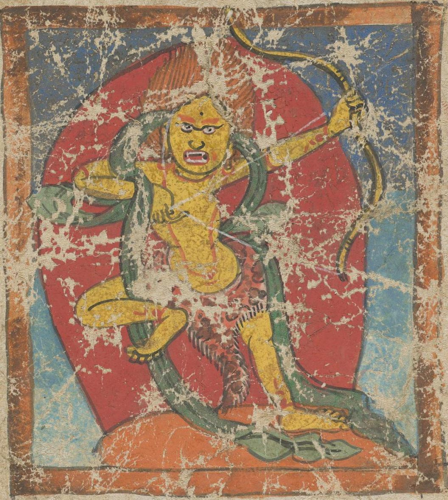 Unknown artist. The deity of the Tibetan Bon religion. Map 61