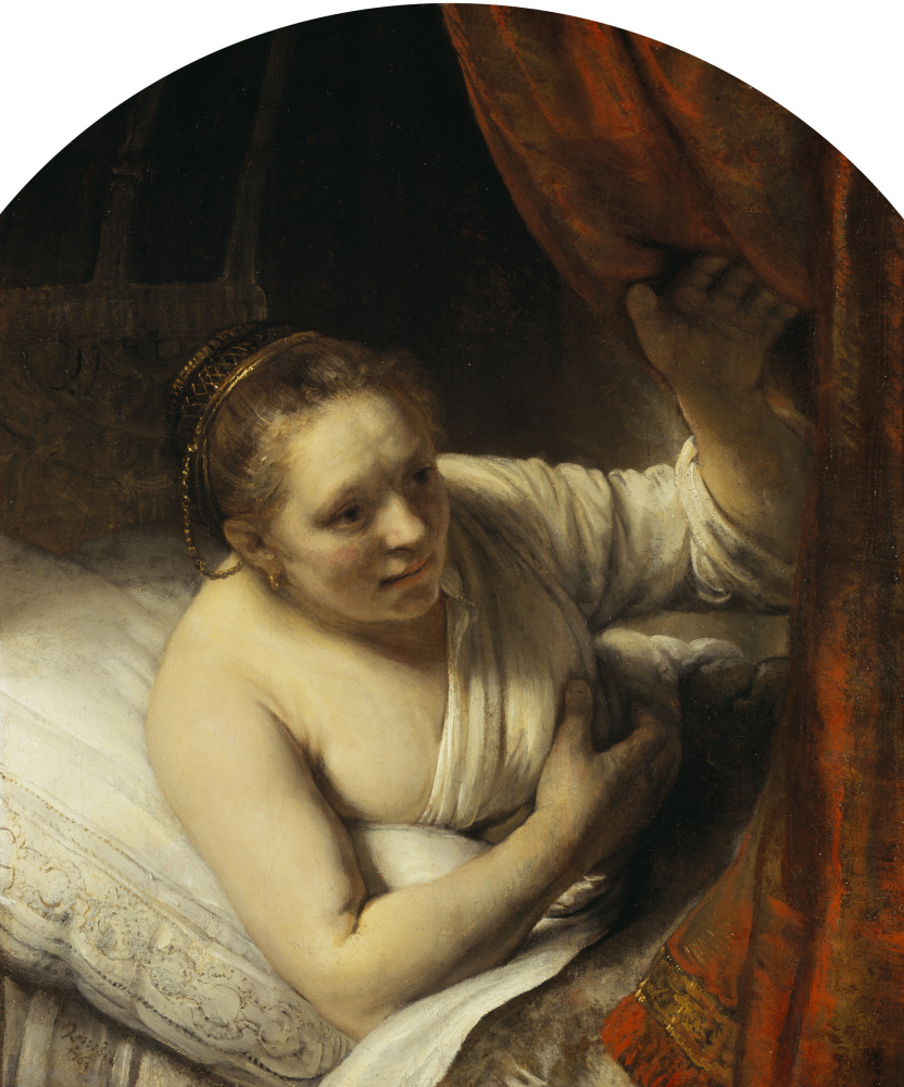 Rembrandt Harmenszoon van Rijn. Woman in bed