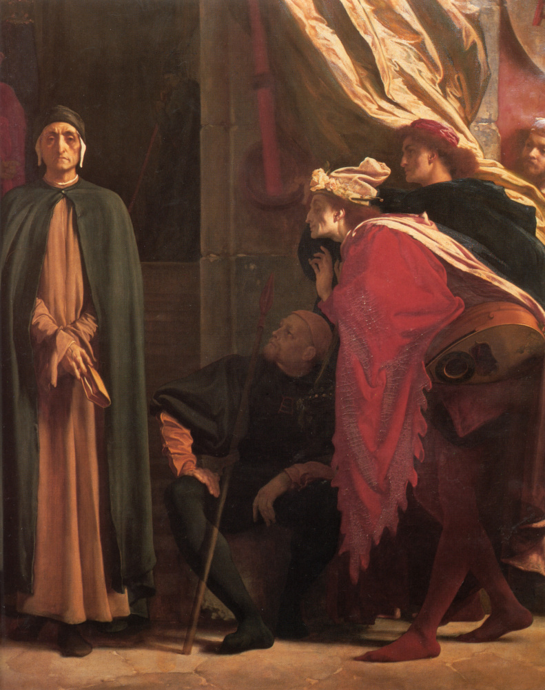 Frederic Leighton. Dante in exile (fragment)