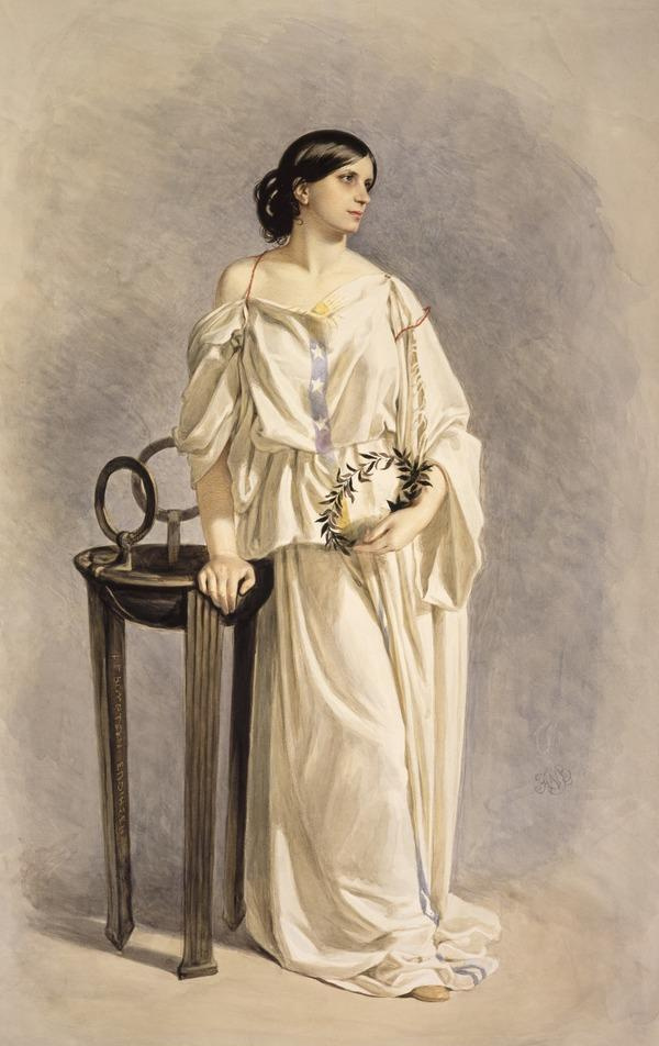 Frederick William Burton. Portrait of Helen Fousit, later Lady Martin