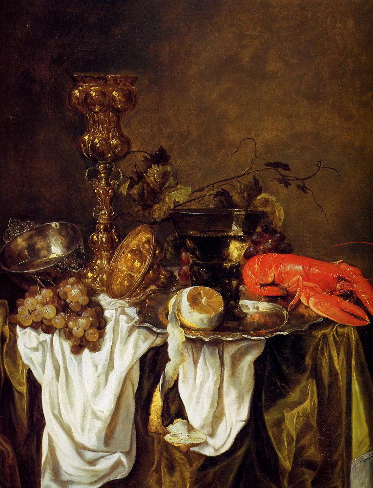 Abraham Hendricks van Beieren. Still life with lobster