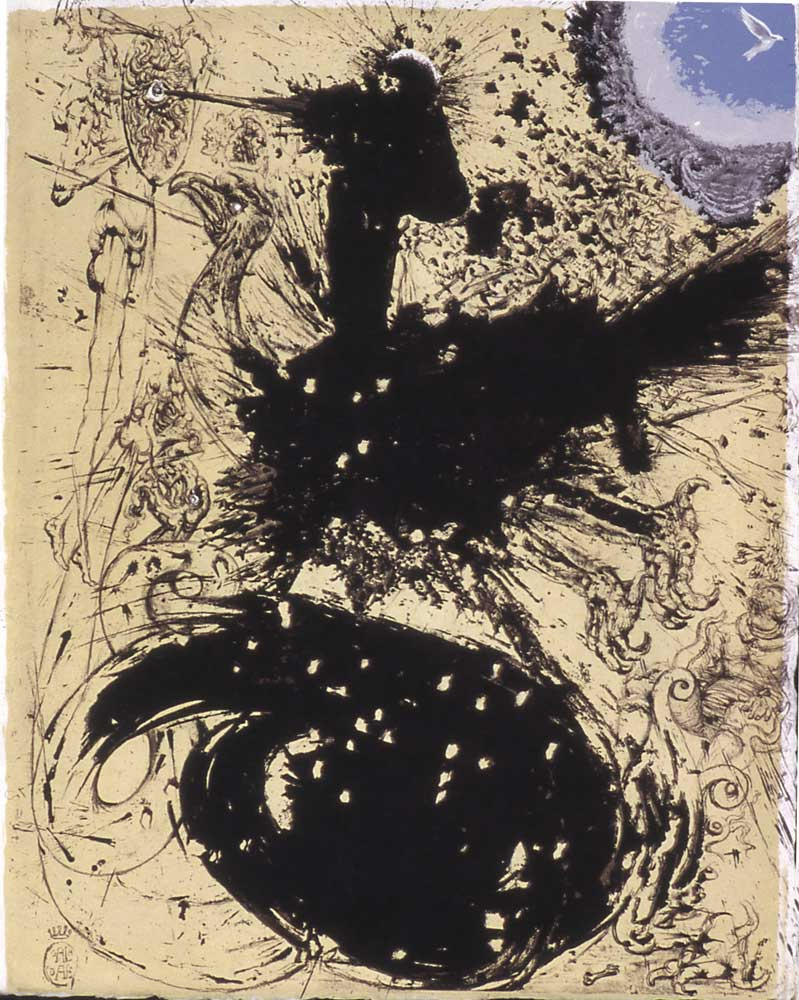 Salvador Dali. Visions of don Quixote (illustration for the novel "don Quixote")
