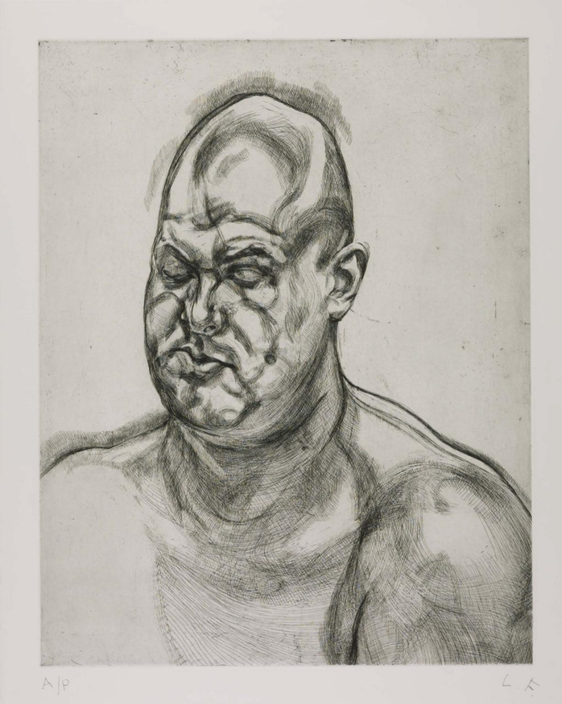 Lucien Freud. Großer Kopf