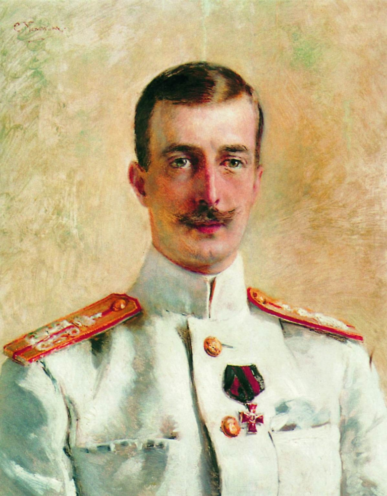 Konstantin Makovsky. Grand Duke Kirill Vladimirovich的肖像，大公弗拉基米尔·亚历山德罗维奇的长子，皇帝亚历山大三世的兄弟