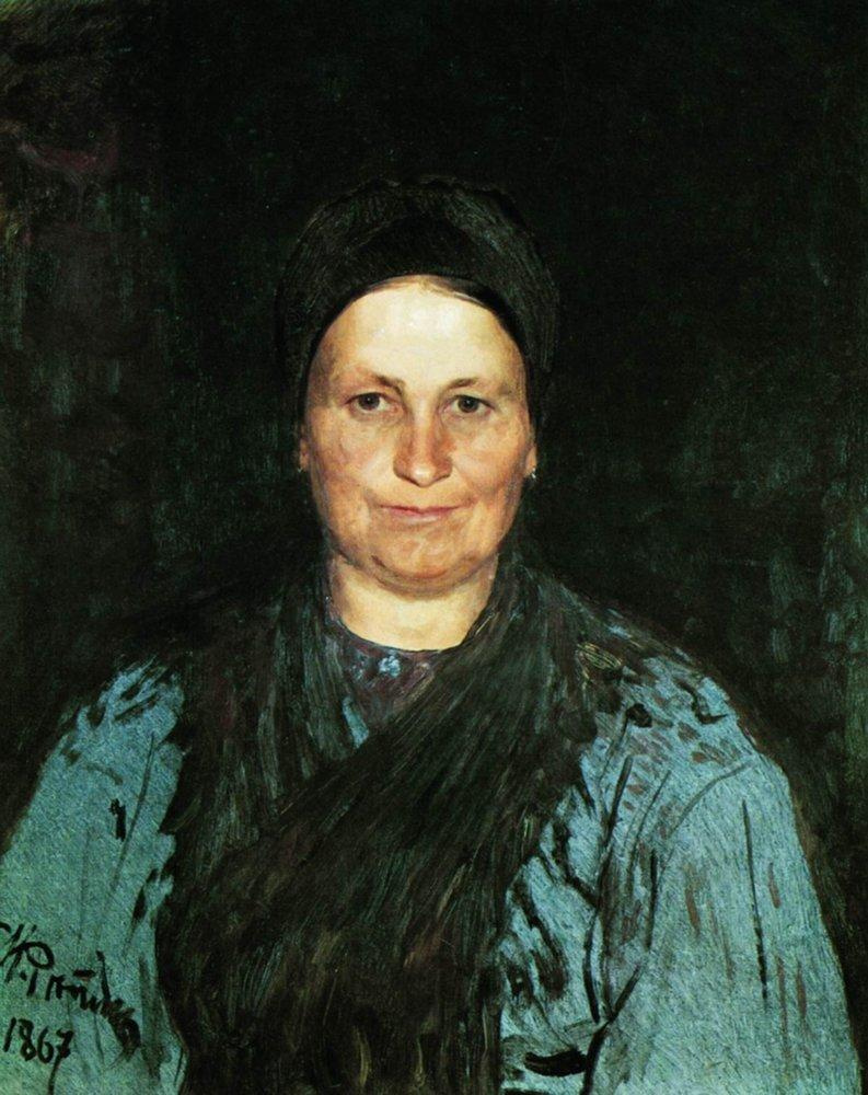 Ilya Efimovich Repin. Portrait of the artist's mother T. S. Repina