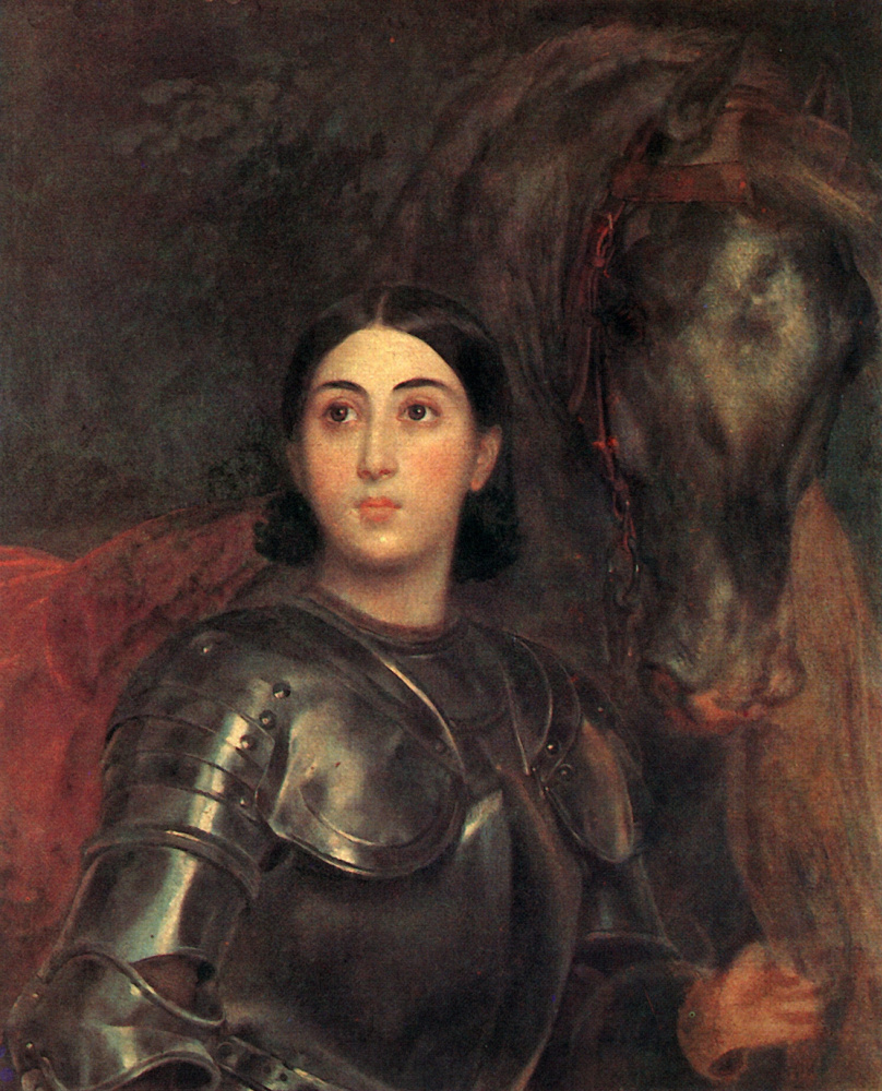 Karl Bryullov. Portrait of Juliet Tittoni in the form of Joan of Arc