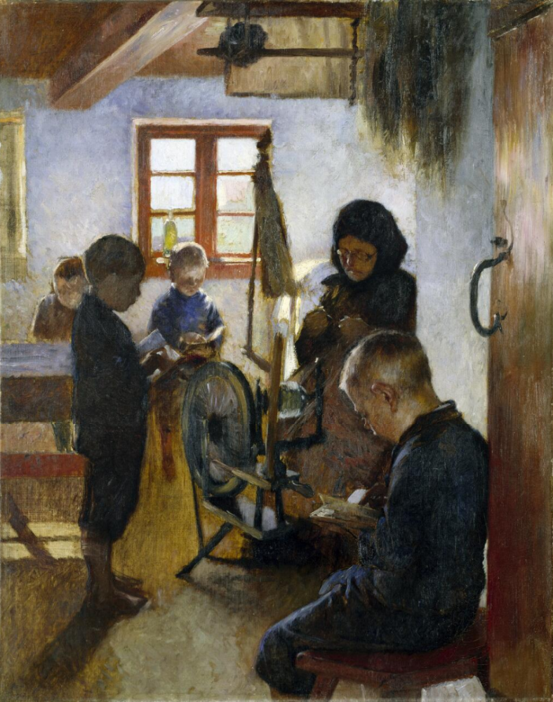 Oscar Gustav Bjork. In a rural school