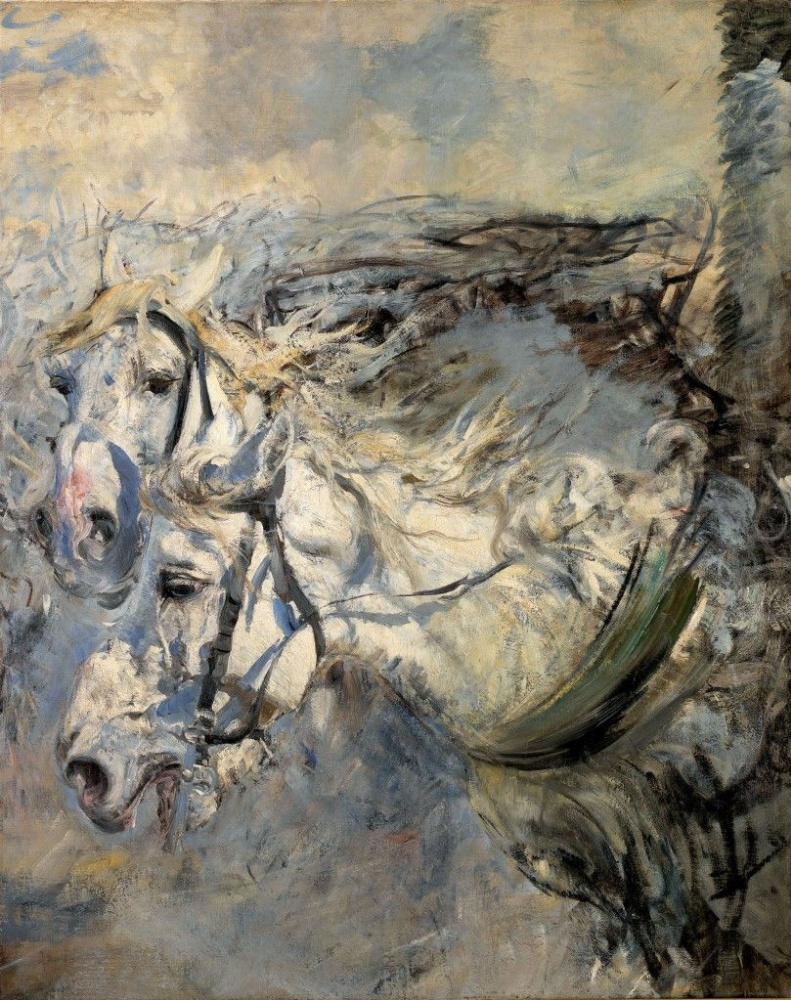 Giovanni Boldini. Chevaux blancs