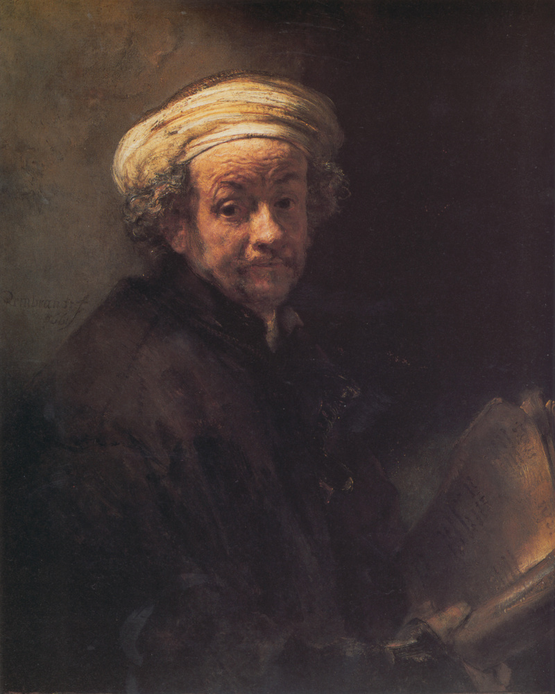 Rembrandt Harmenszoon van Rijn. Self-portrait in the form of the Apostle Paul