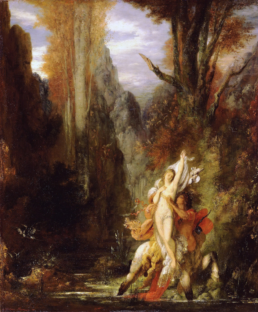 Gustave Moreau. 秋天（Dejnira和Centaur Ness）