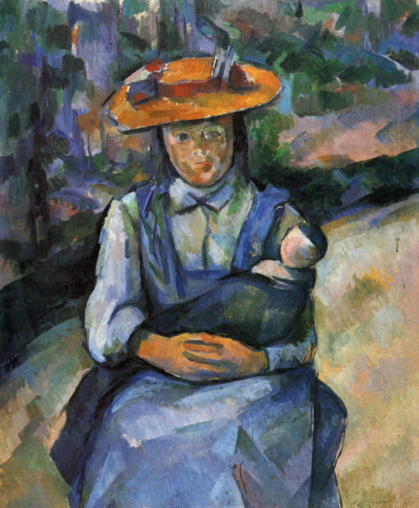 Paul Cezanne. Girl with a doll