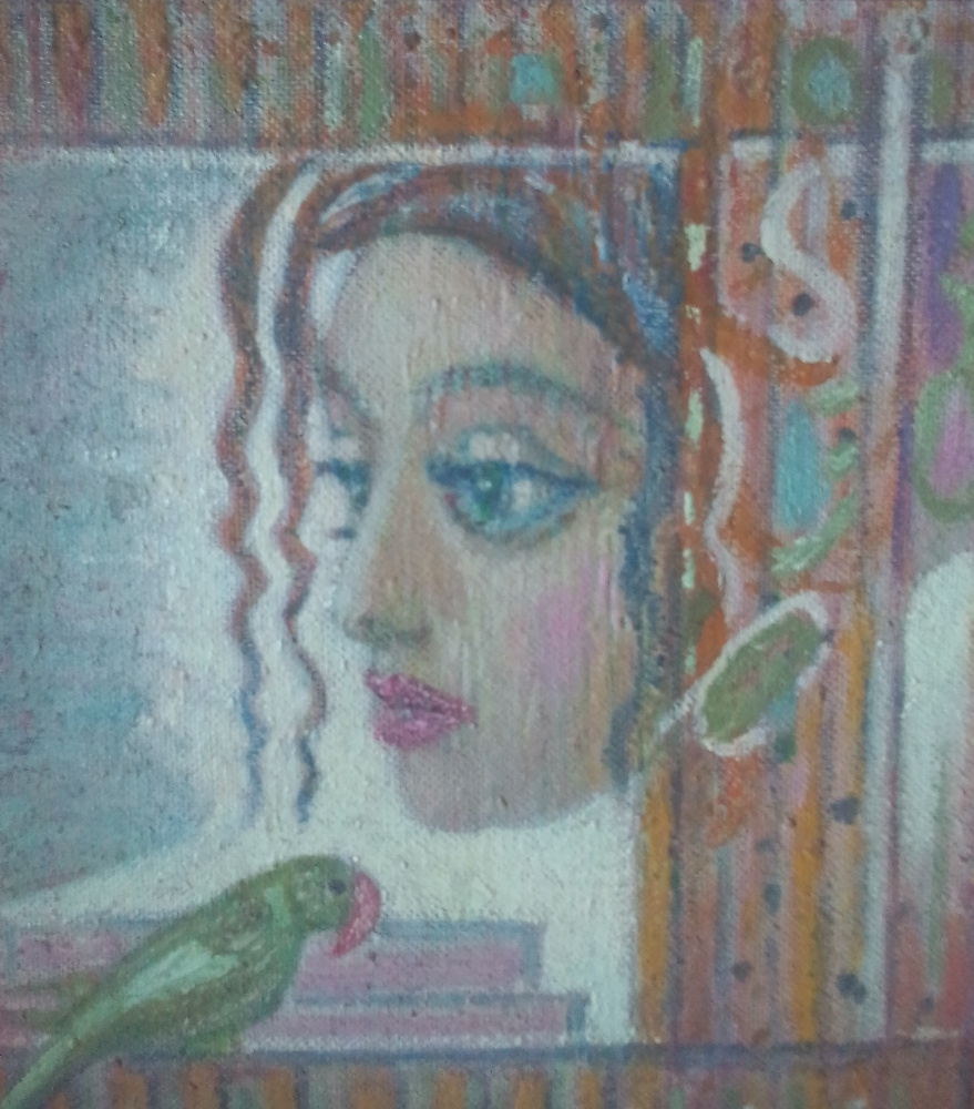 Вячеслав Коренев. The lady with the parrot