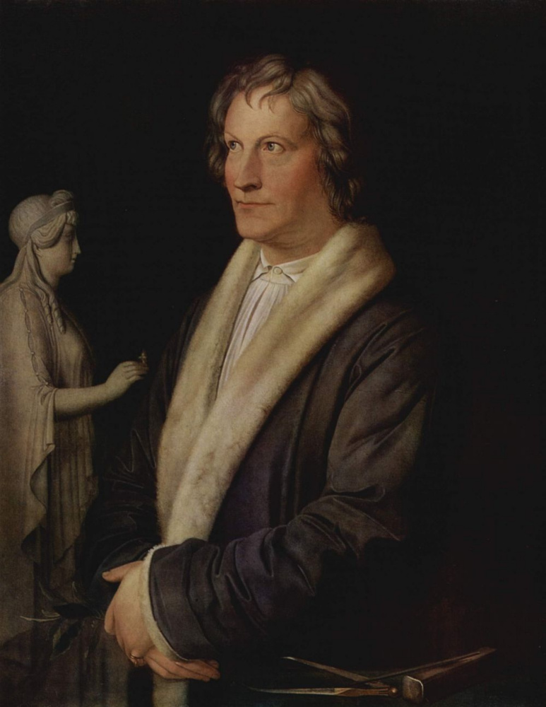 Carl Begas. Portrait of the Danish sculptor Bertel Thorvaldsen