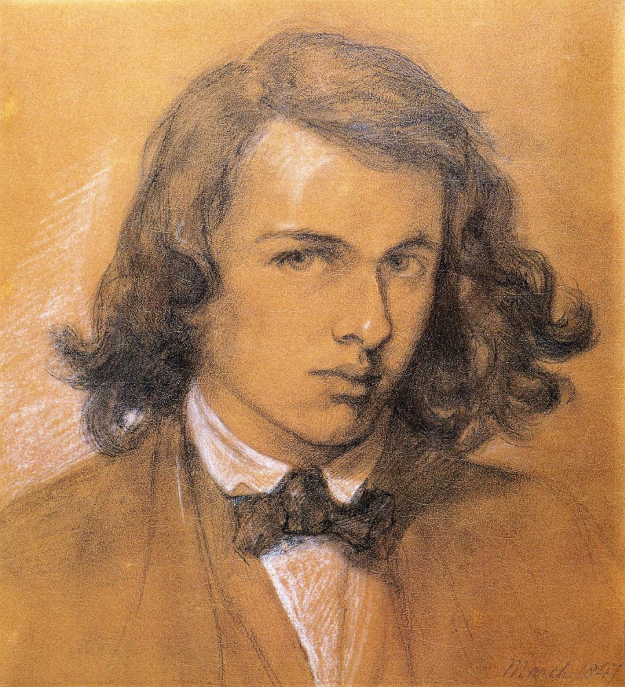 Dante Gabriel Rossetti. Self-portrait