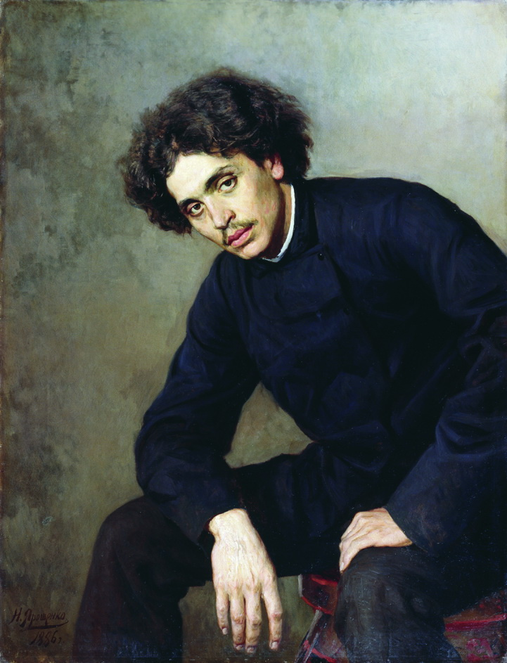 Nikolay Aleksandrovich Yaroshenko. Portrait of a young man. 1886