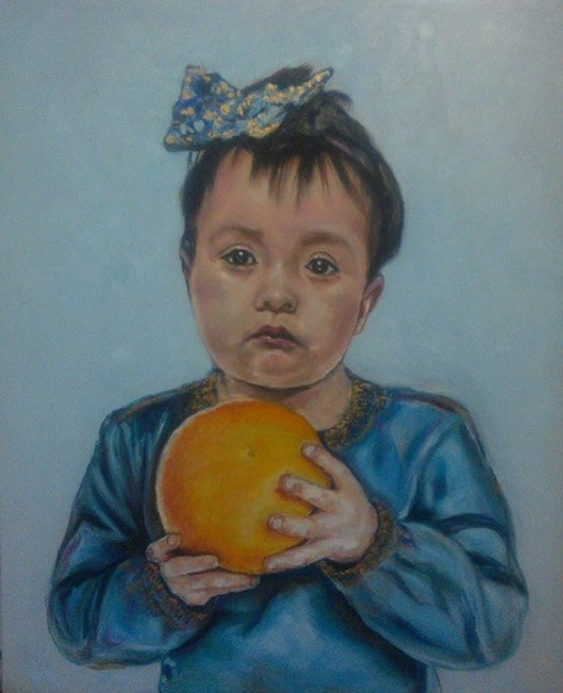 Alastair MacWizard. Girl with orange