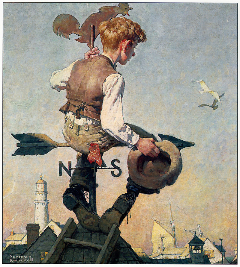 Norman Rockwell. On top of the world