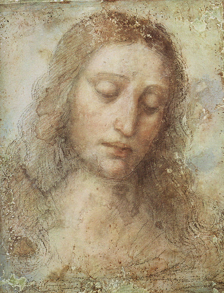 Leonardo da Vinci. Head of Christ (study for the last supper)