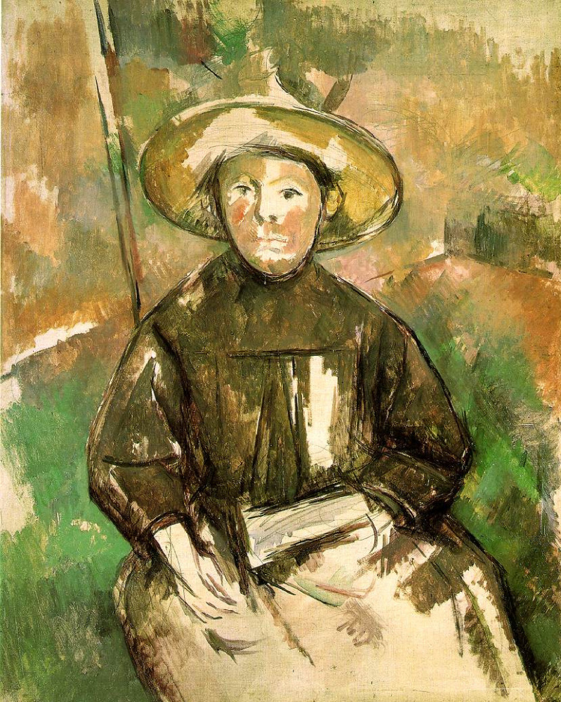 Paul Cezanne. Child with straw hat