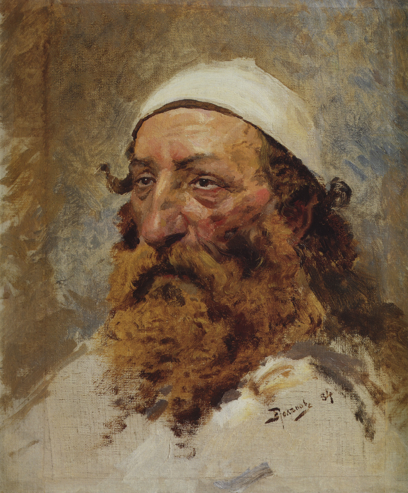 Vasily Dmitrievich Polenov. La cabeza de un judío. Estudio para la pintura "Cristo y el pecador (¿Quién es sin pecado?)"