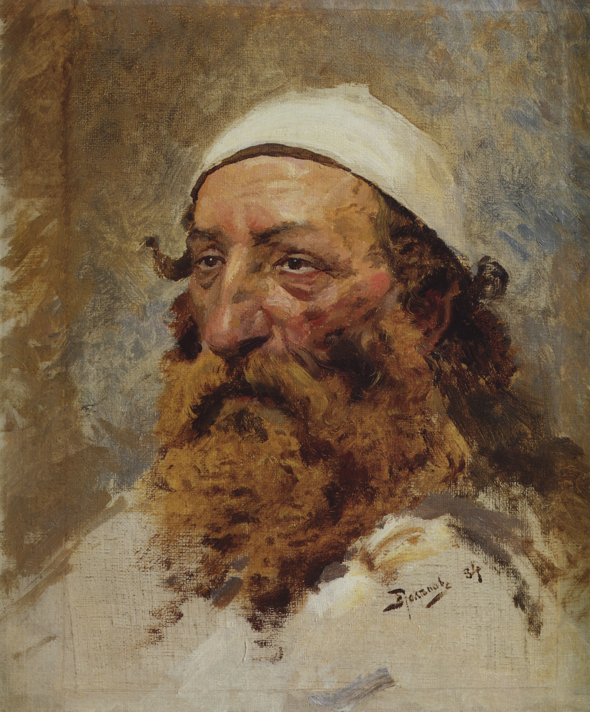 Vasily Dmitrievich Polenov. La tête d'un juif. Étude pour le tableau "Christ et le pécheur (Qui est sans péché?)"