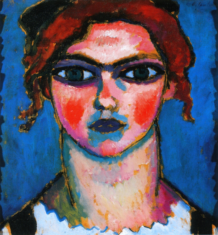 Alexej von Jawlensky. Portrait of a young woman with green eyes