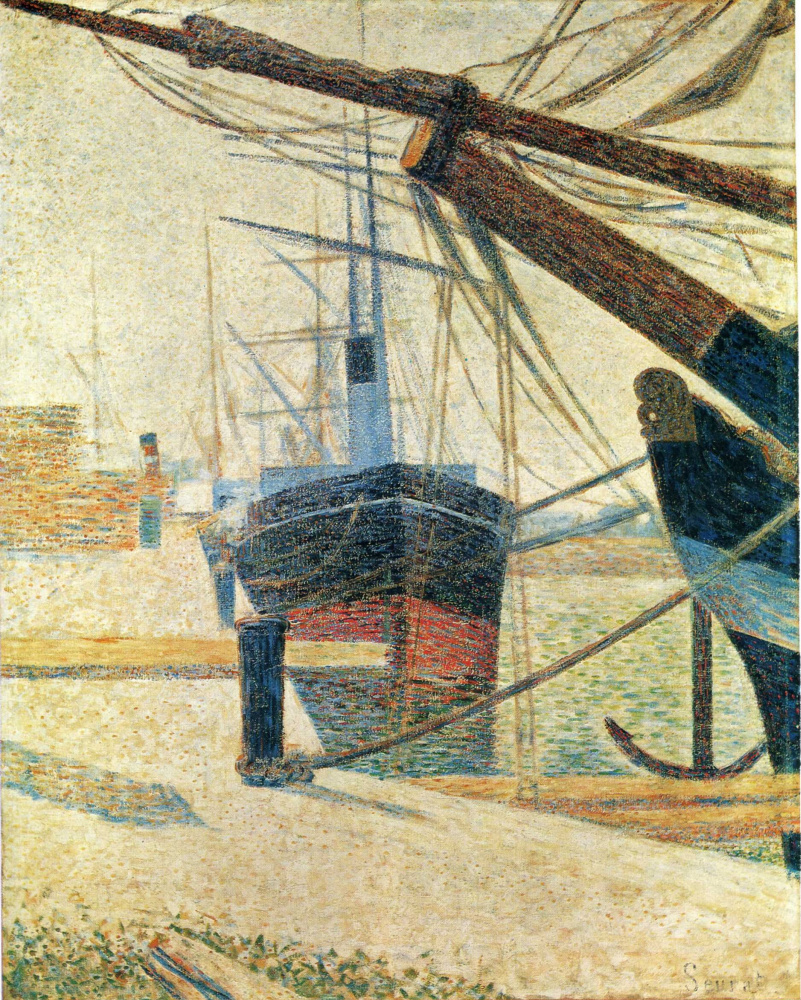 Georges Seurat. In the Harbor