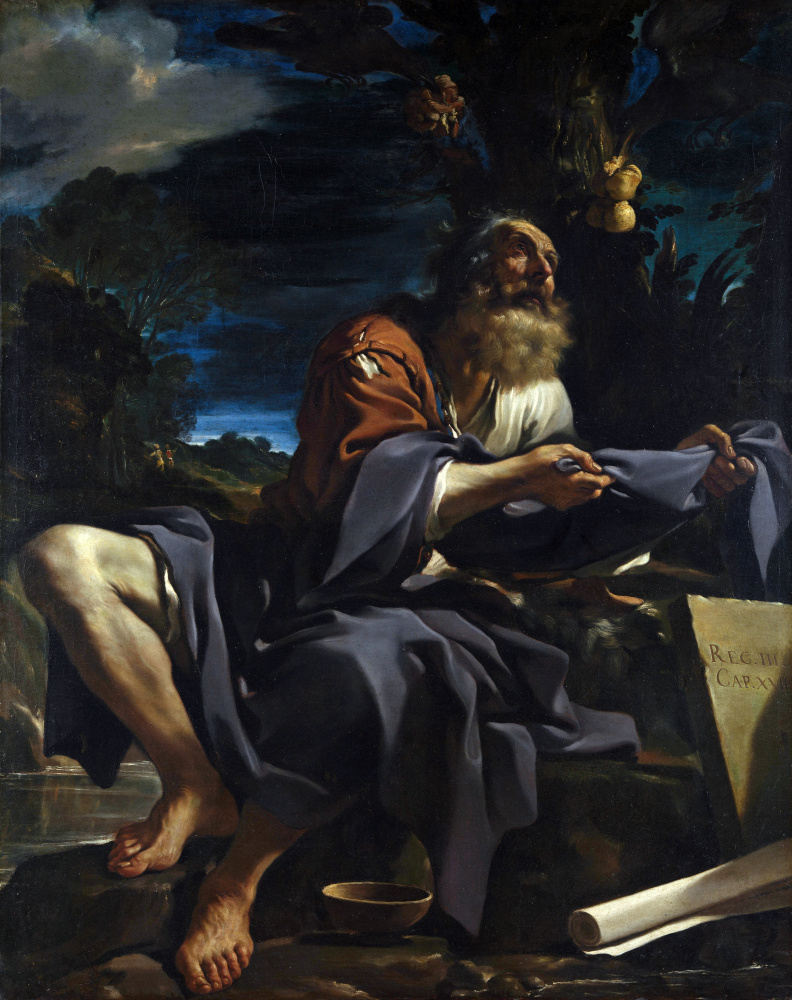 Giovanni Francesco Guercino. Elijah was fed by ravens