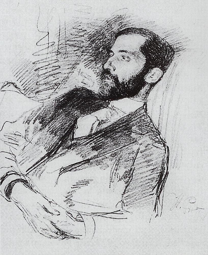 Ilya Efimovich Repin. Portrait Of Dmitry Sergeyevich Merezhkovsky