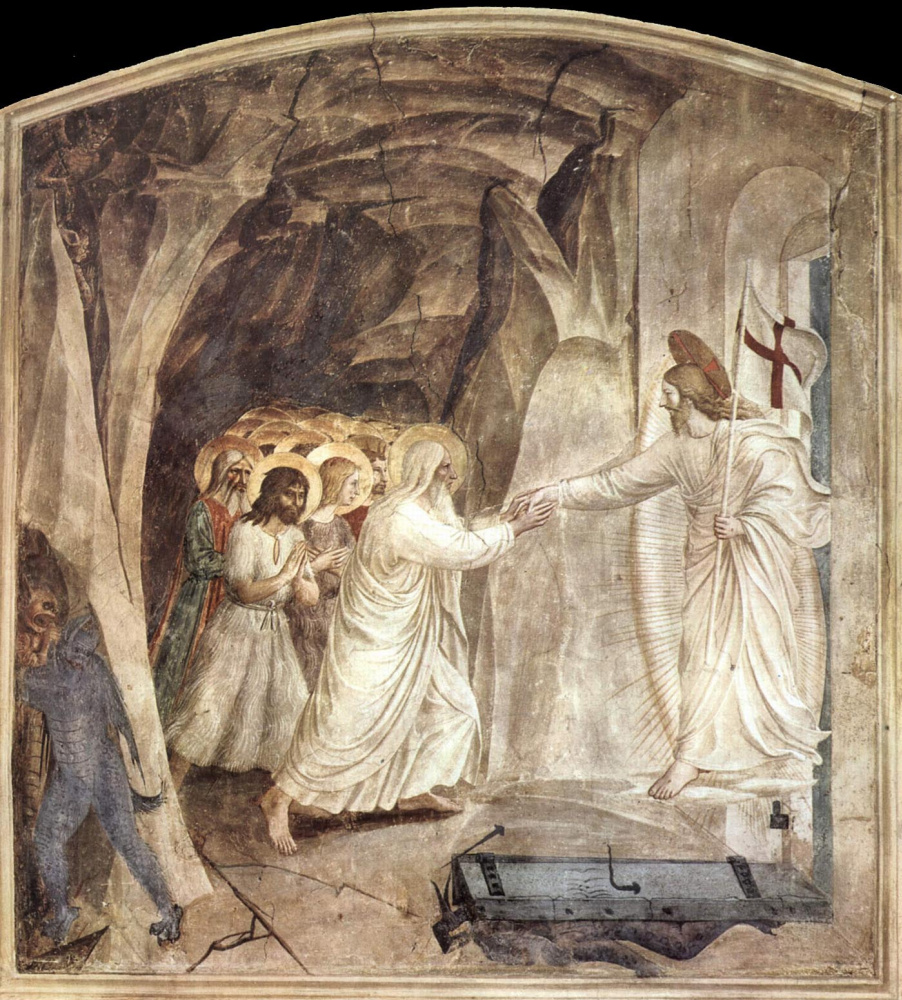 Фра Беато Анджелико. Сошествие во ад. Фреска монастыря Сан Марко, Флоренция