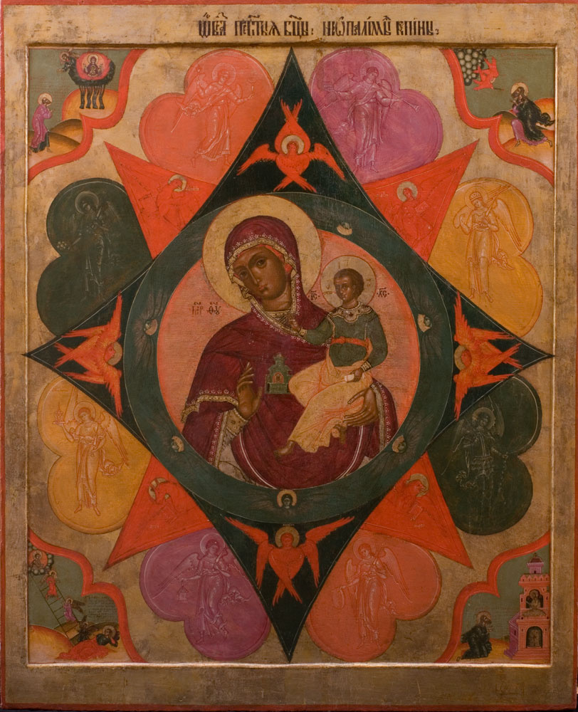 Icon Painting. Nostra Signora del roveto ardente