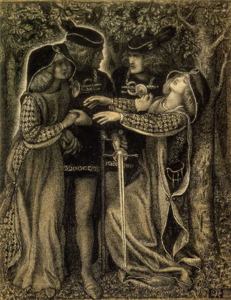 Dante Gabriel Rossetti. Meeting