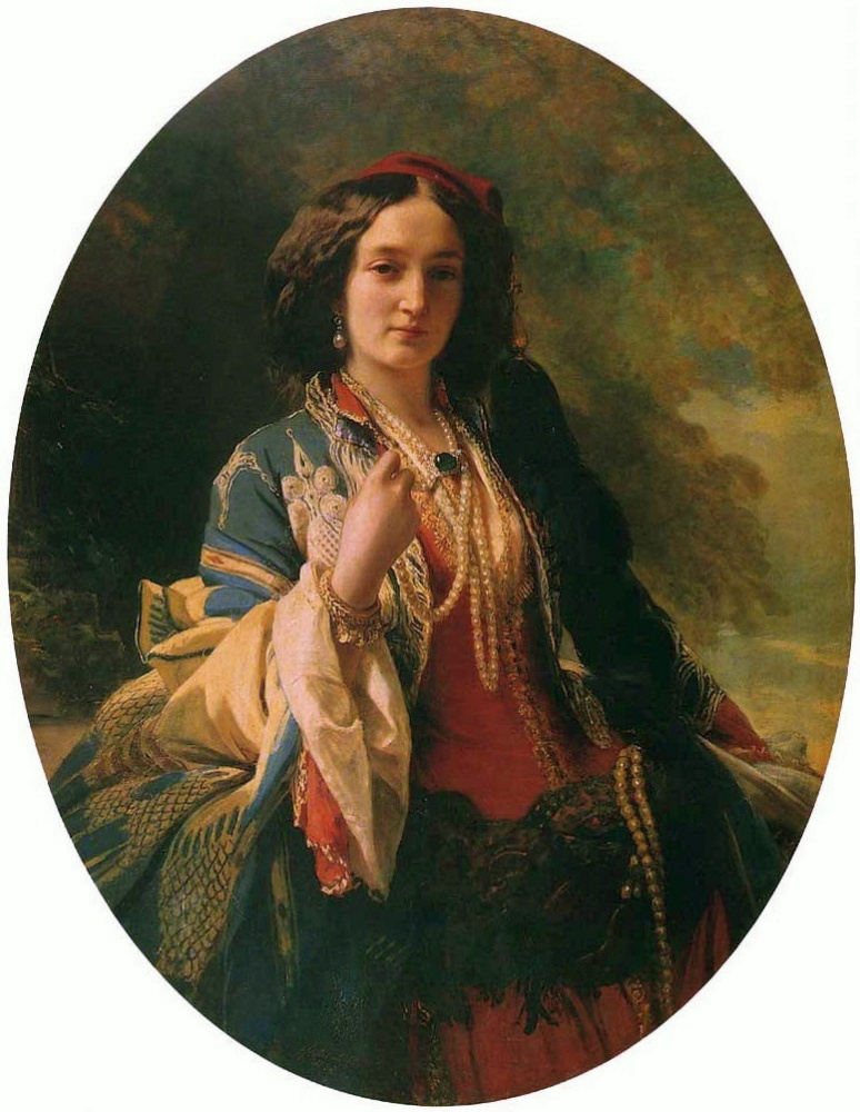 Catherine Branitskaya, the Countess Potocki. Fragment