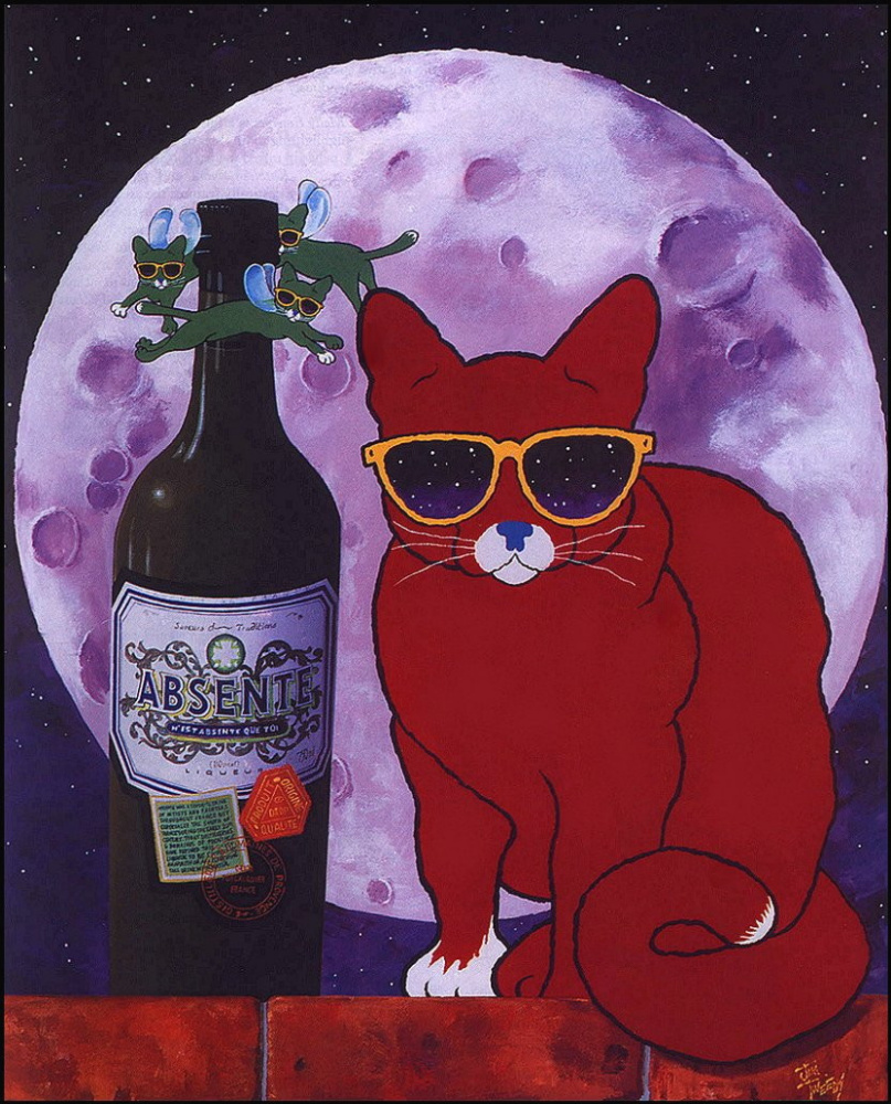 Jim Tweedy. Cat and absinthe