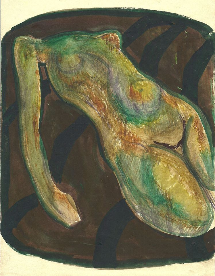 Victor Fedorov (1937-2010). Vladivostok.. Nude (Olive).