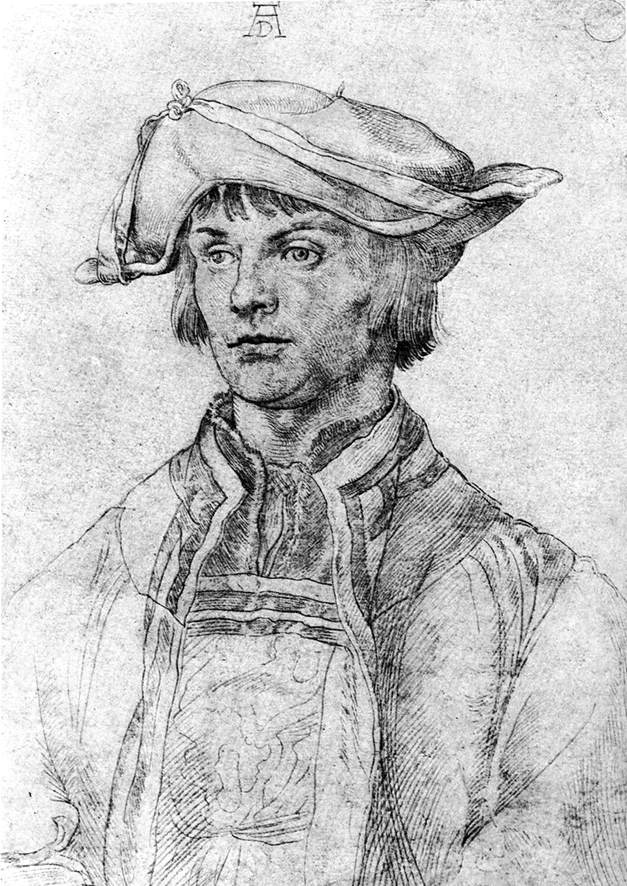 Albrecht Durer. Portrait de l'artiste Lucas van Leyden