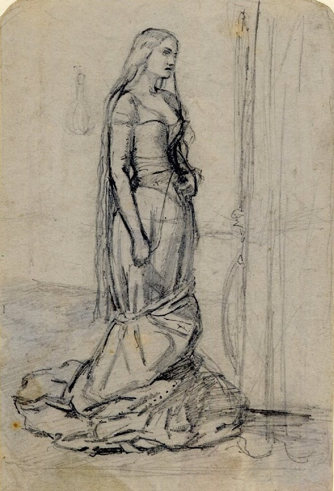 John Everett Millais. The eve of St. Agnes. Sketch