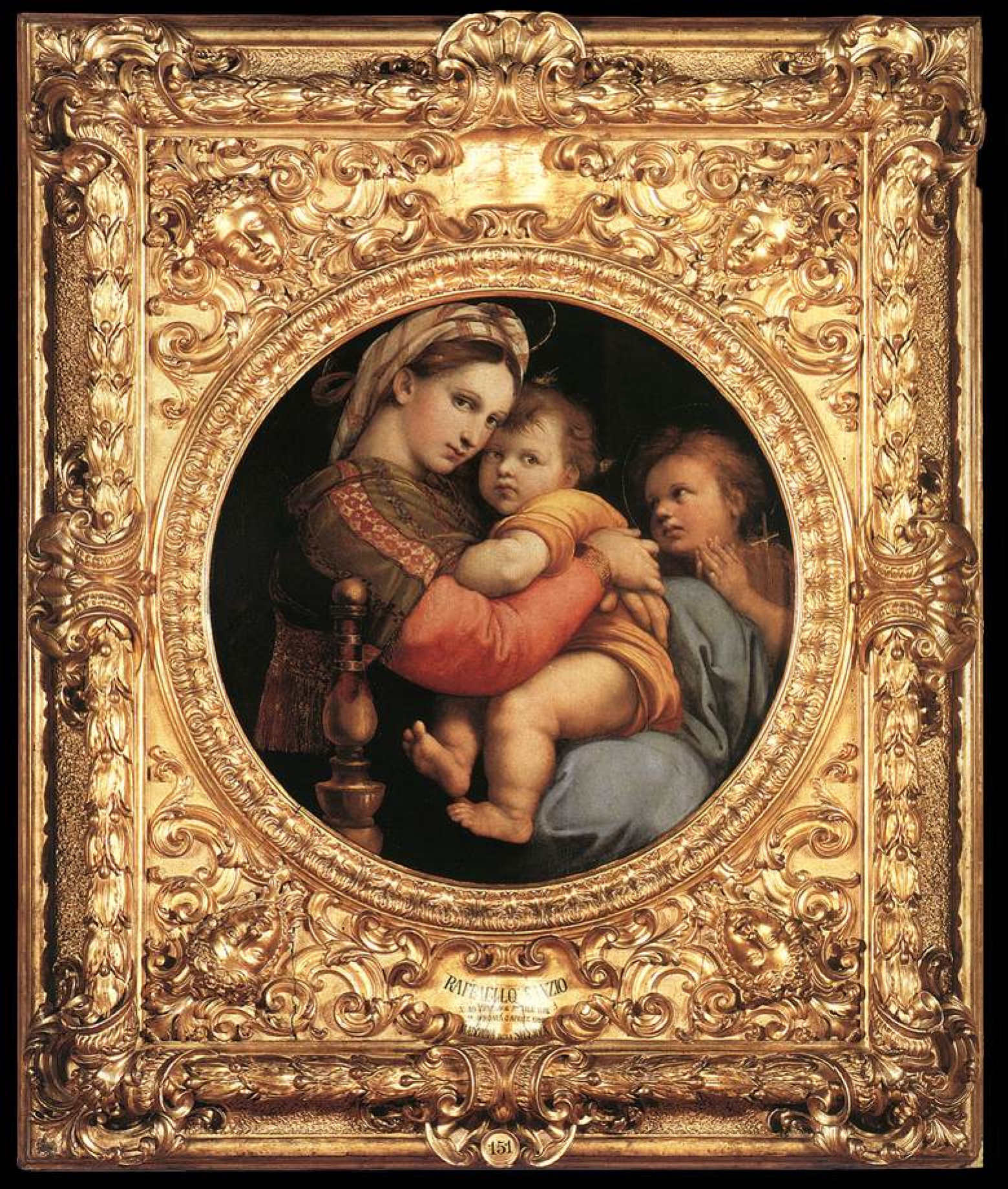Рафаэль Санти - Мадонна в кресле (Мадонна делла Седиа), 1514, 71