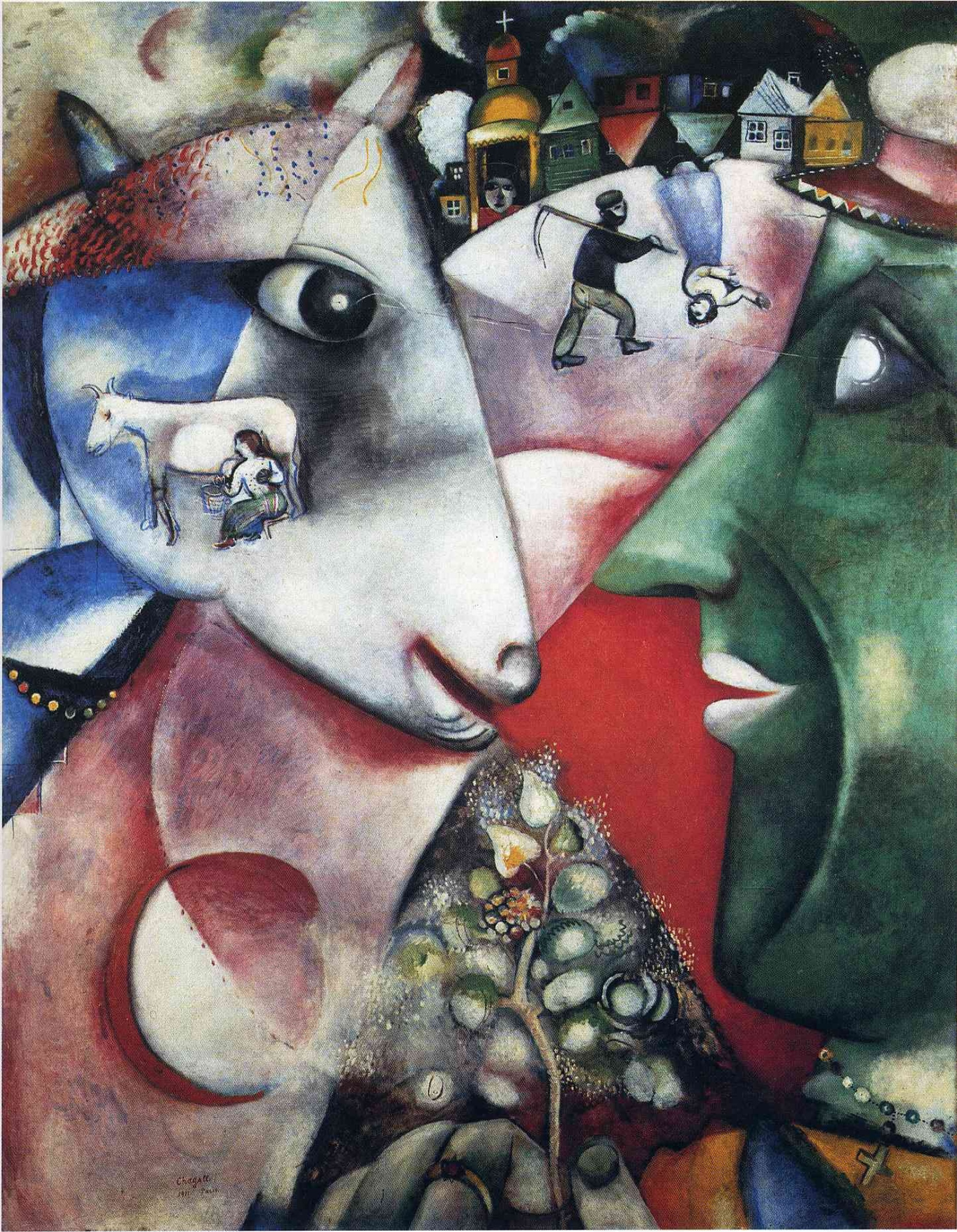 I and my village, 1911, 151×191 cm by Marc Chagall: History