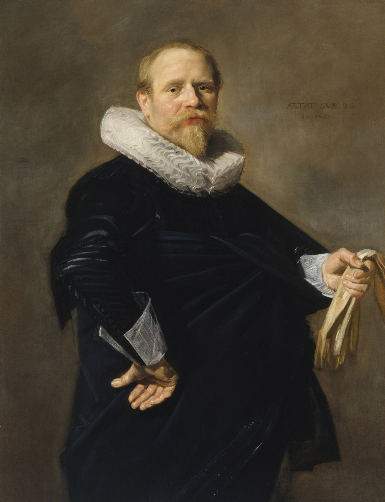 Frans Hals. Portrait of a man with gloves