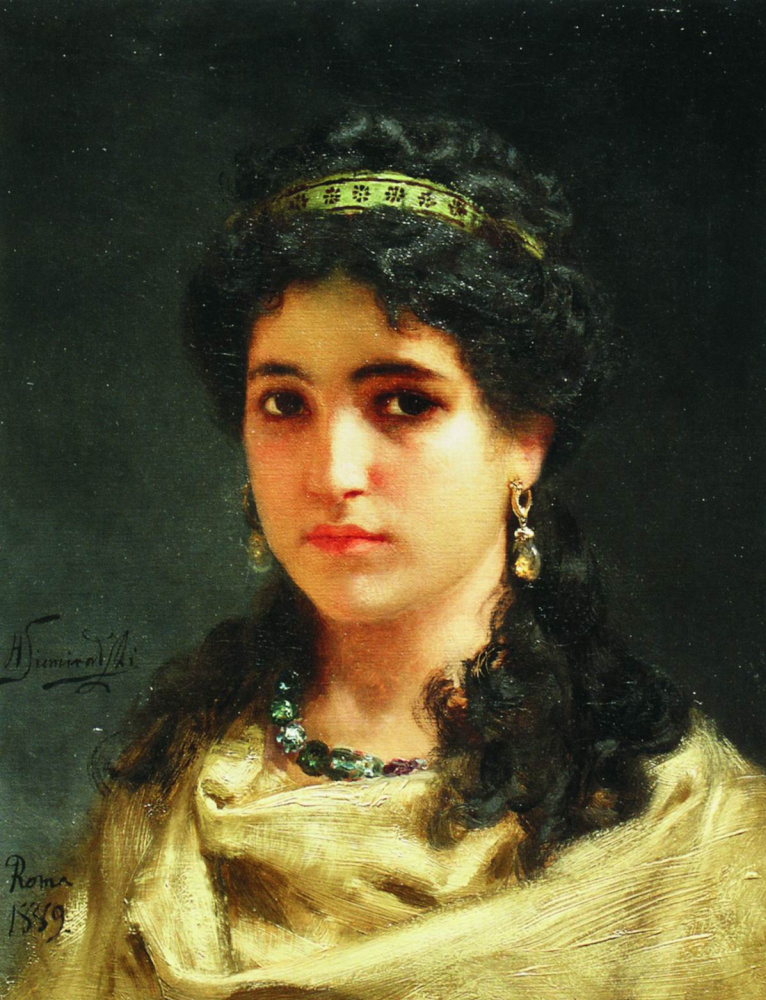 Henry Ippolitovich Semiradsky. Retrato de joven римлянки