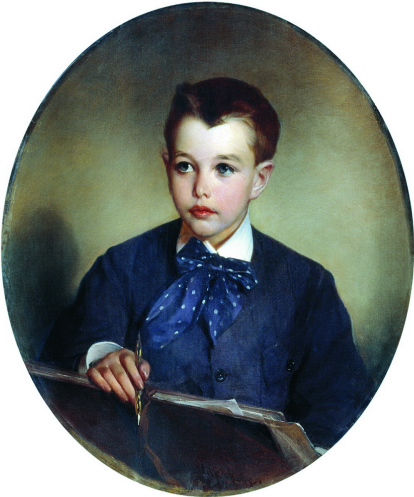 Ivan Kuzmich Makarov. Portrait of Count Peter Sergeyevich Sheremetev in childhood. 1880s