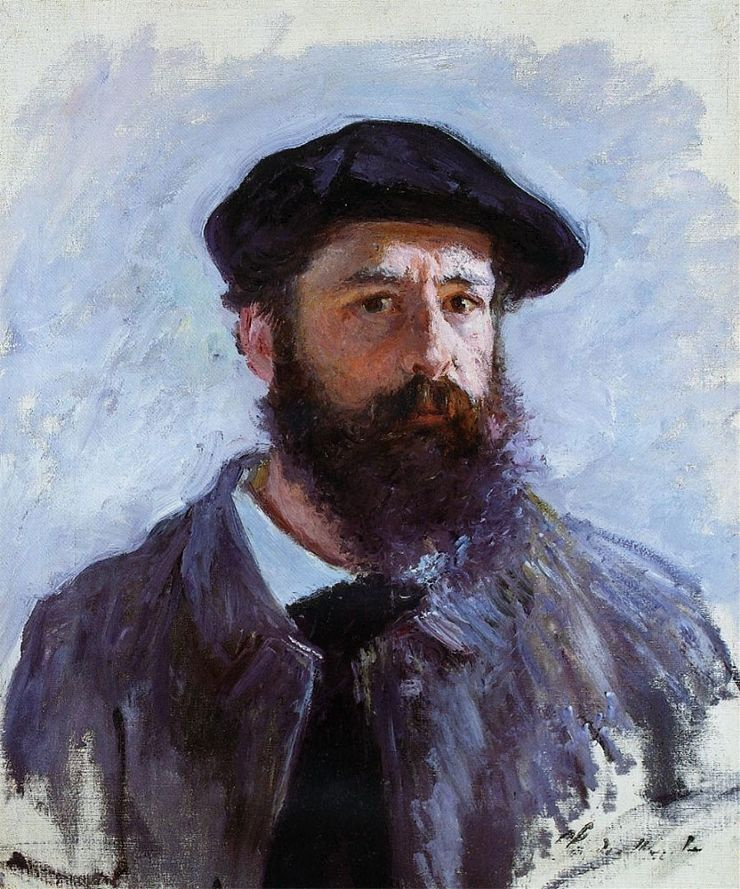 Claude Monet. Monet self portrait in a beret