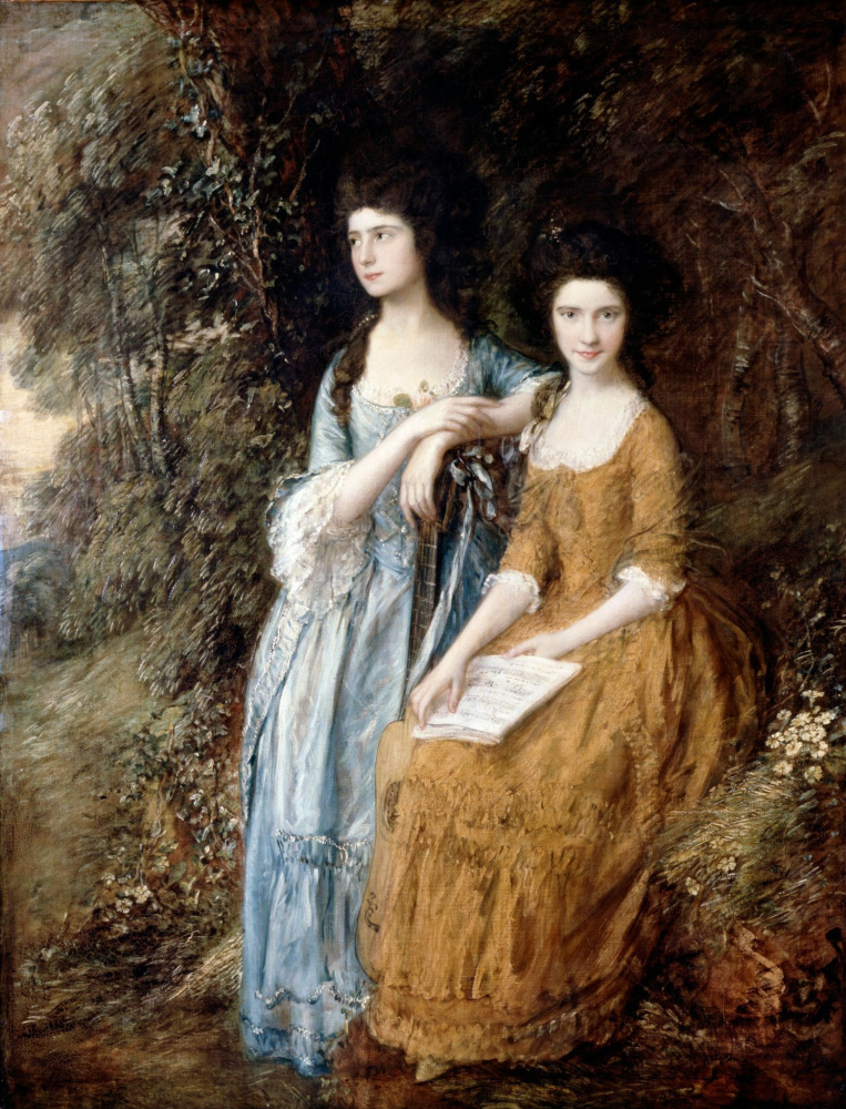 Thomas Gainsborough. Elizabeth and Mary Linley