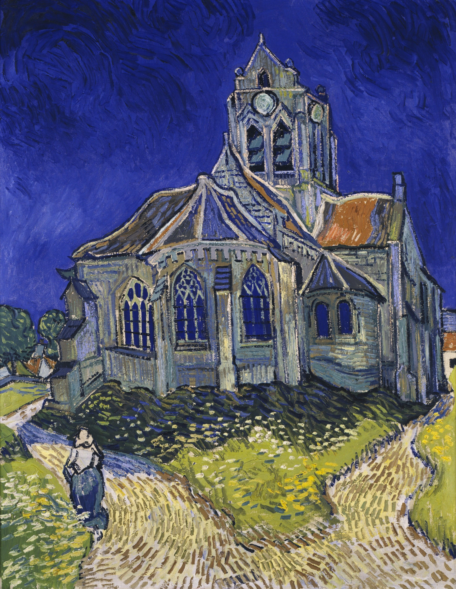 パリ  オーヴェルの協会 Buy digital version: The Church in Auvers-sur-Oise by Vincent van
