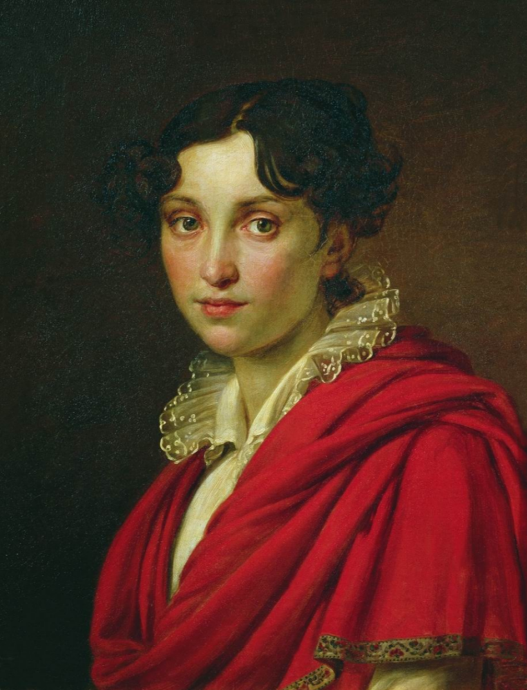 Alexander Grigorievich Varnek. Portrait of Maria Sergeyevna Khatova. Novgorod State United Museum-Reserve