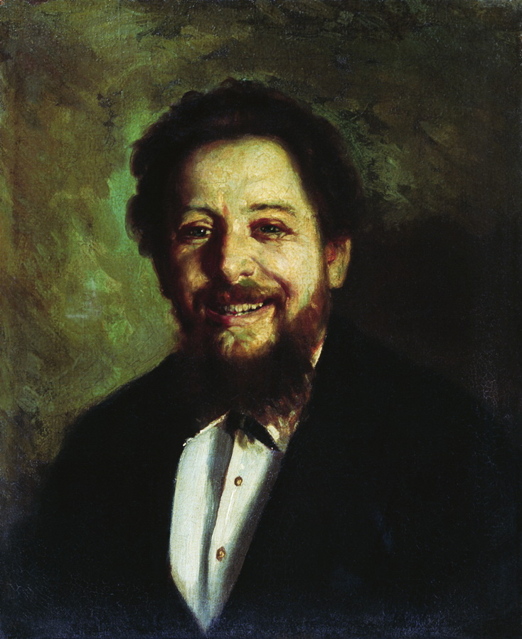 Nikolai Vasilyevich Nevrev. Portrait of laughing men